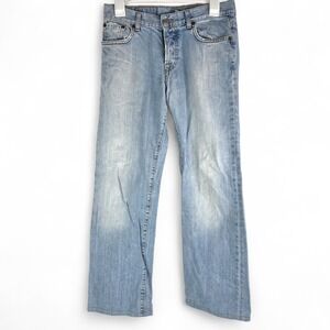 Lucky Brand Easy Rider Jeans Womens 2 26 Light Wash Straight Leg Cotton 81LYA60